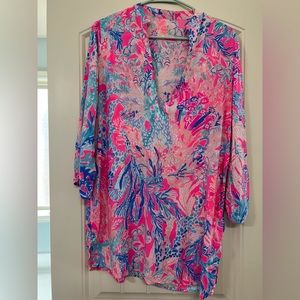 Lilly Pulitzer Esme coverup. XS